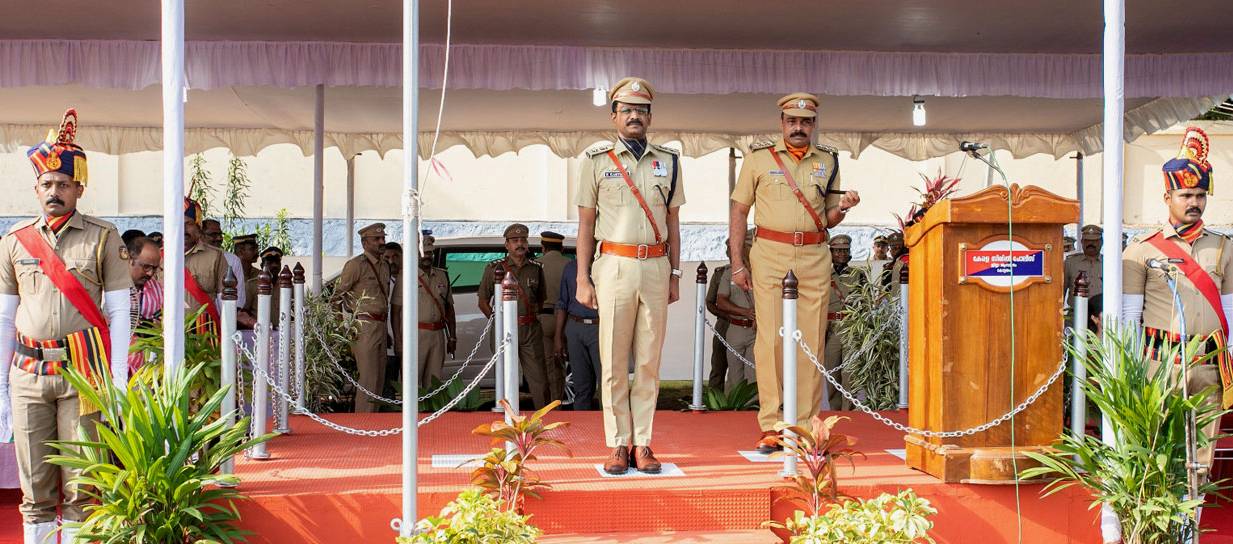76th Independence Day Celebration Ceremony at Kottayam Police Parade Ground