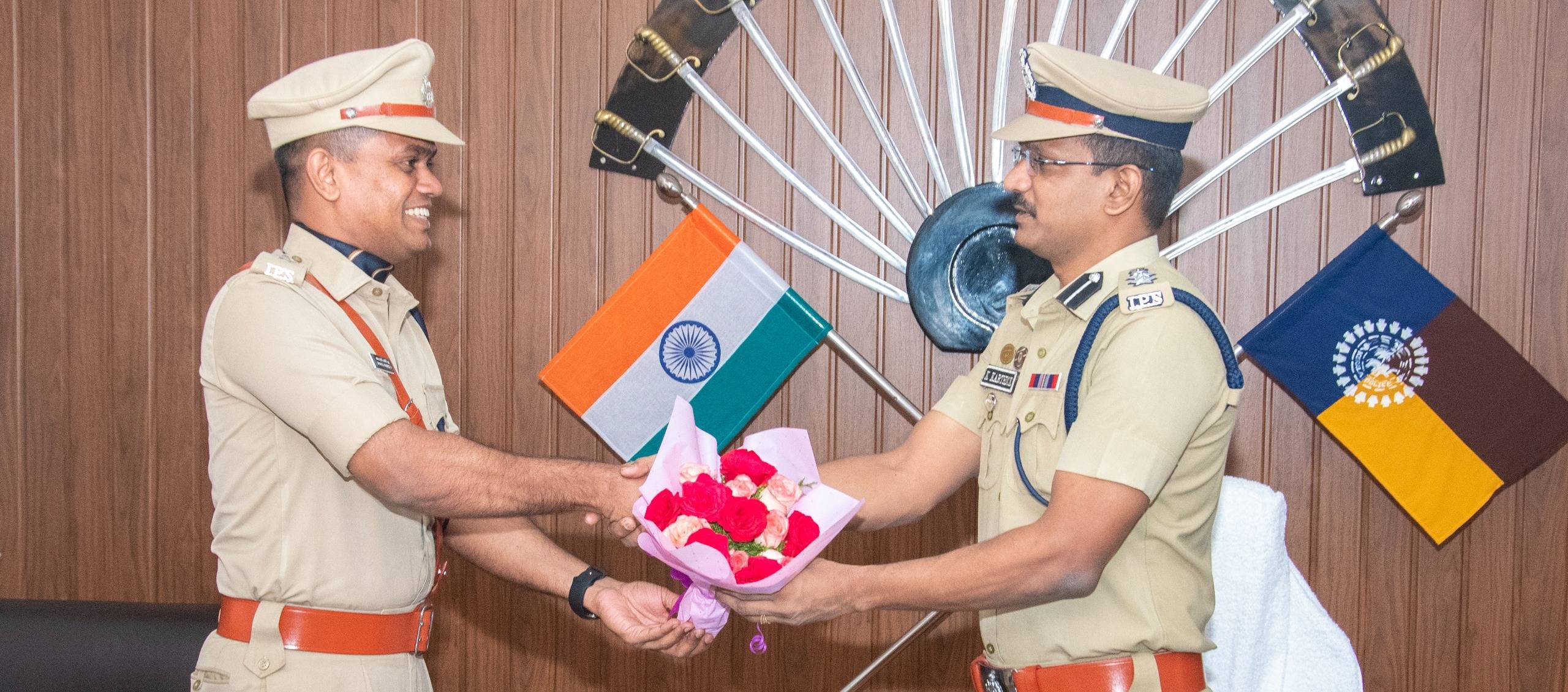 TOOK OVER CHARGE OF DISTRICT POLICE CHIEF SRI. SHAHUL HAMEED A  IPS